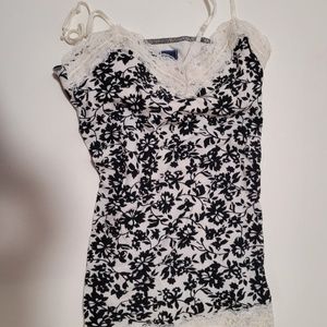 Black and White Cami